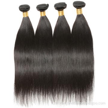 Uniky Full Cuticle Aligned Silky Straight 4 Bundles Brazilian Hair Bundles 100% Virgin Human Hair Extensions